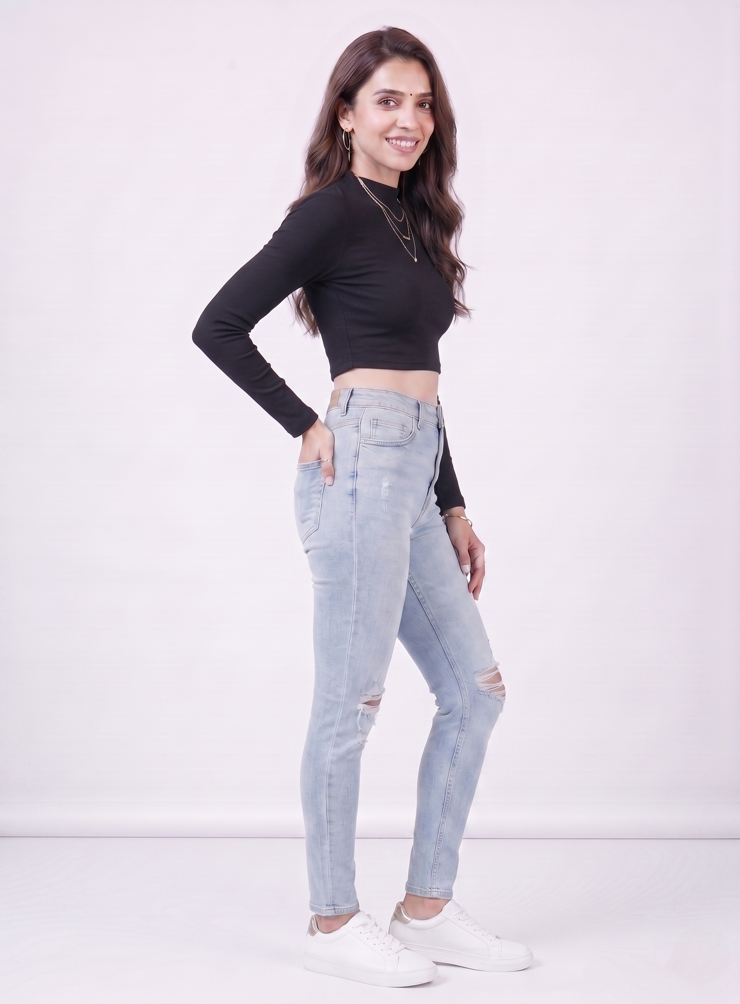 Premium Fitted Ribbed Crop Top - 9 Versatile Shades