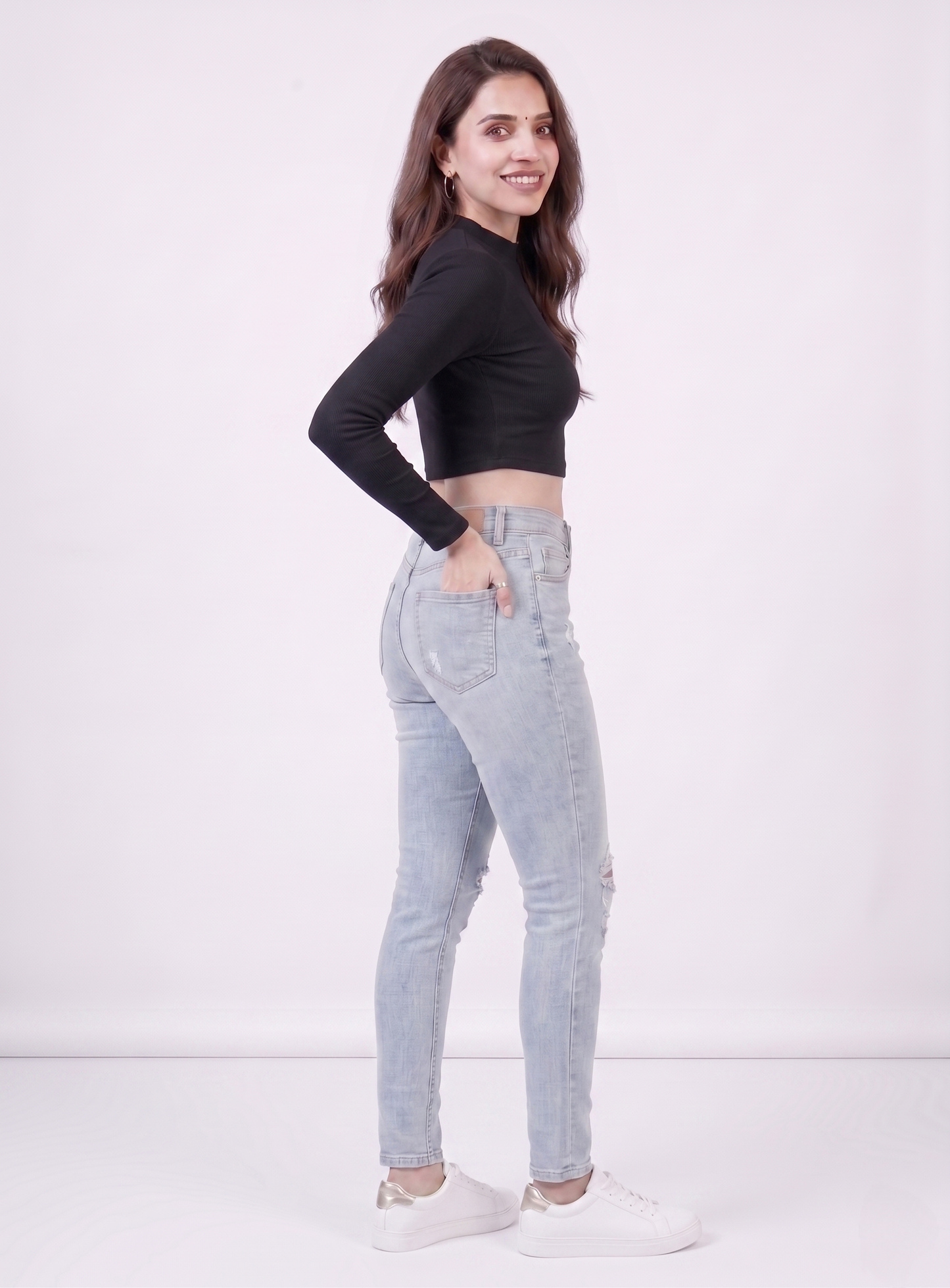 Premium Fitted Ribbed Crop Top - 9 Versatile Shades