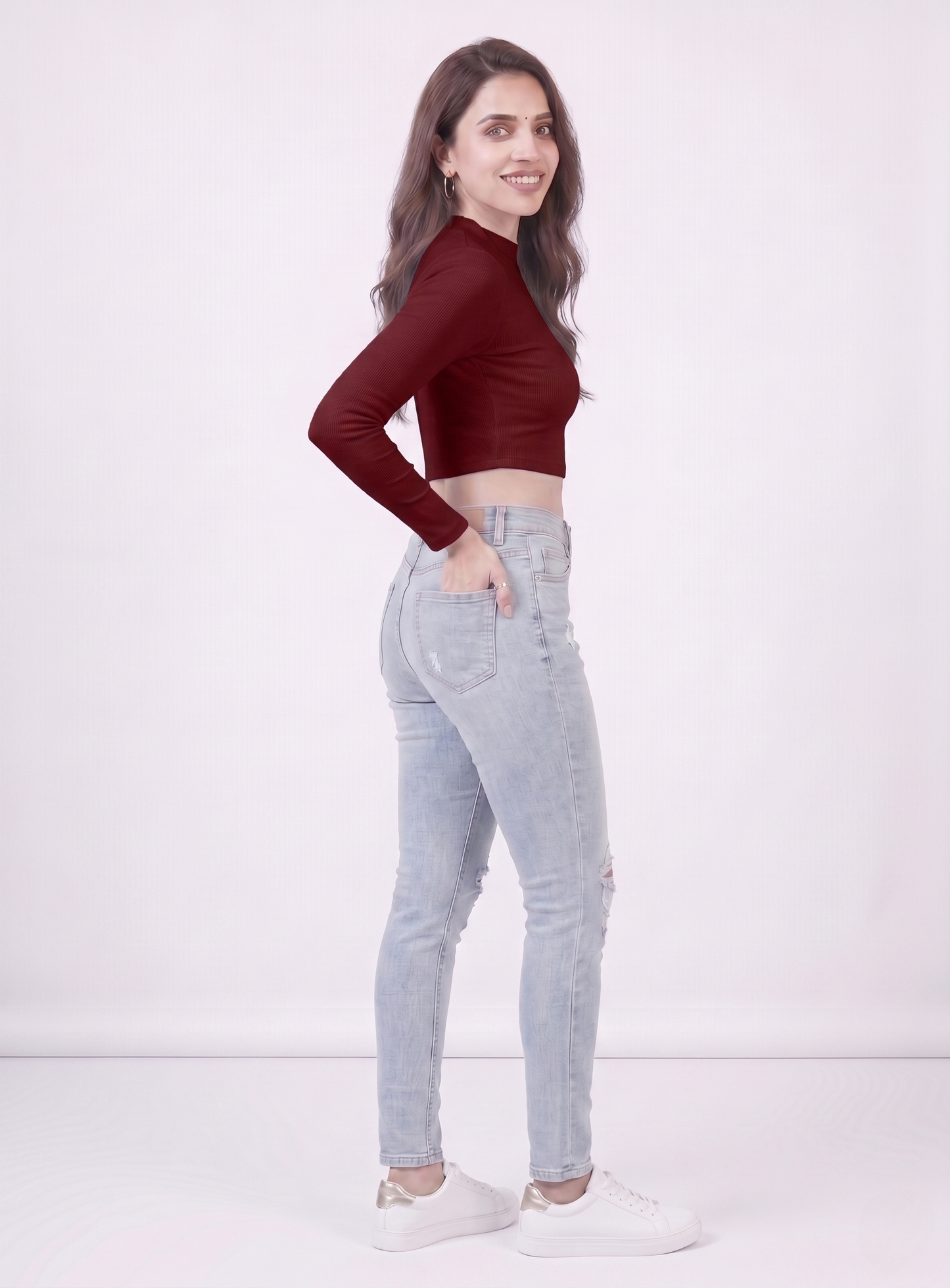 Premium Fitted Ribbed Crop Top - 9 Versatile Shades