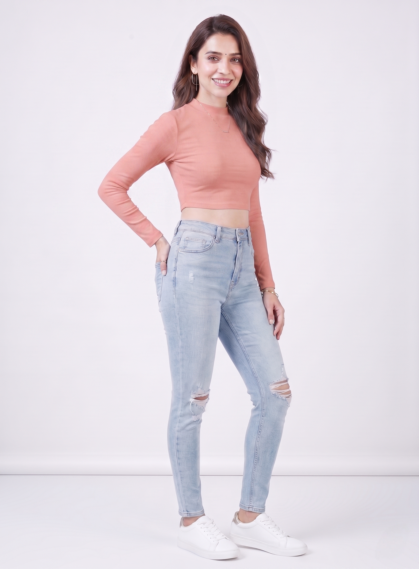 Premium Fitted Ribbed Crop Top - 9 Versatile Shades
