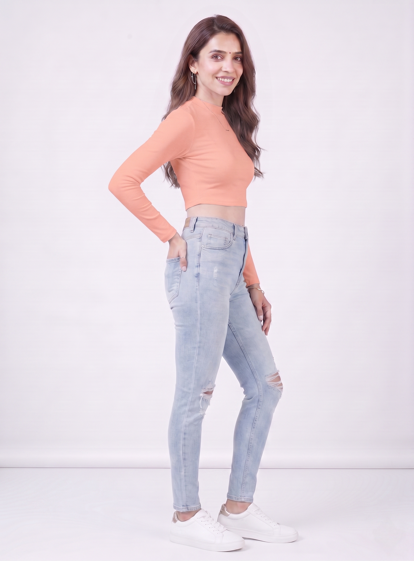 Premium Fitted Ribbed Crop Top - 9 Versatile Shades