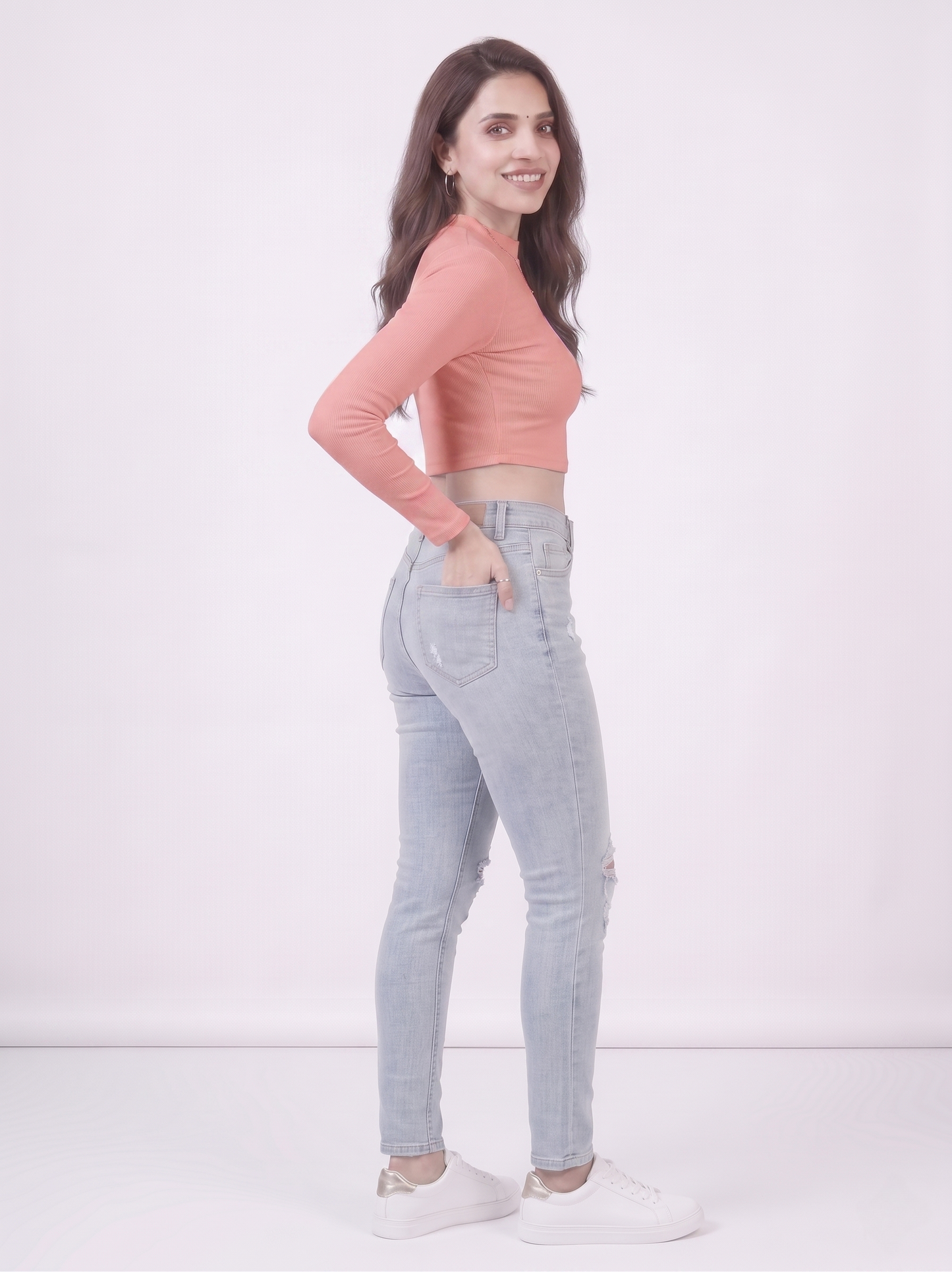 Premium Fitted Ribbed Crop Top - 9 Versatile Shades