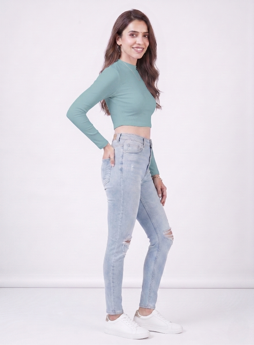 Premium Fitted Ribbed Crop Top - 9 Versatile Shades