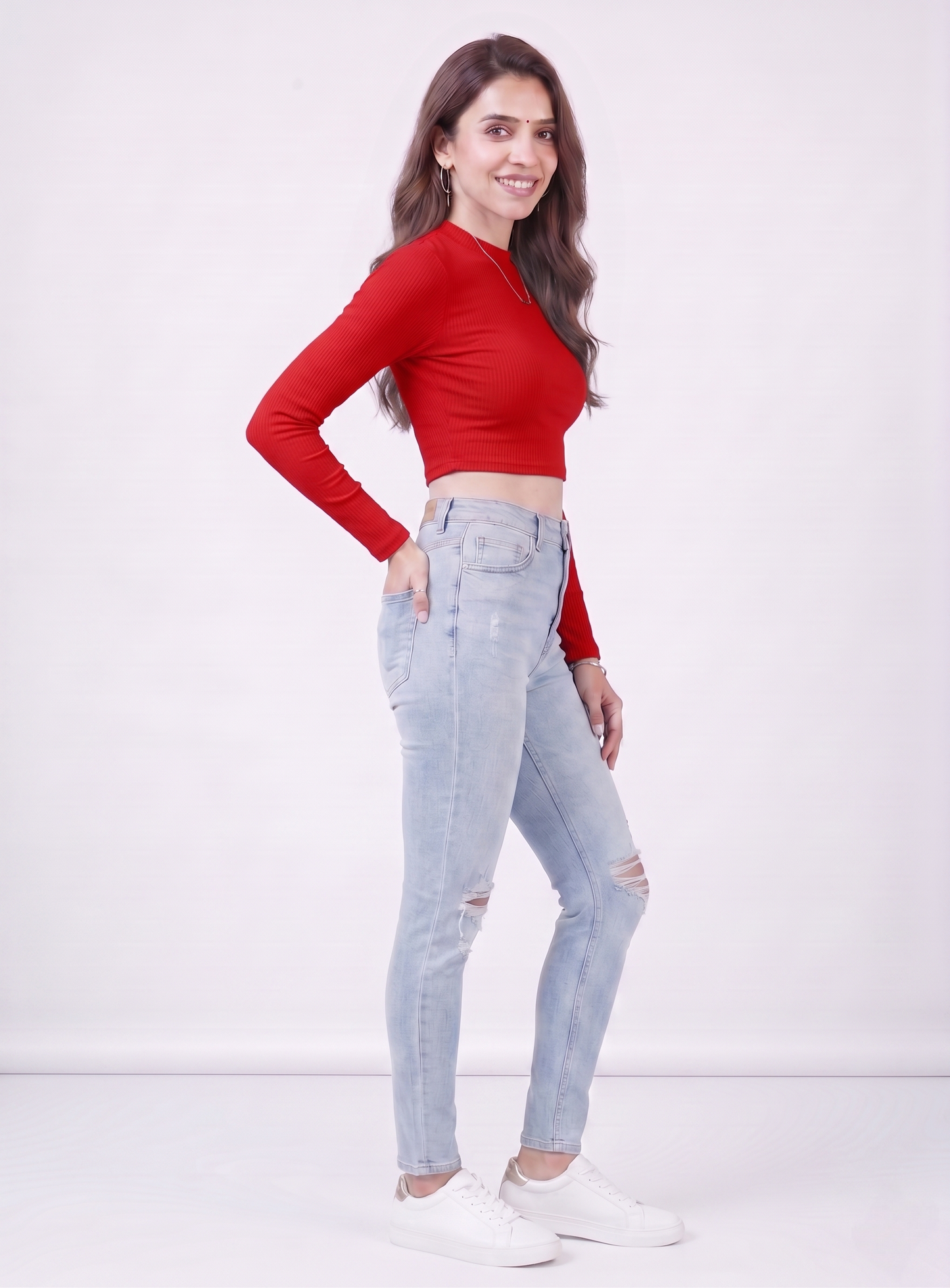 Premium Fitted Ribbed Crop Top - 9 Versatile Shades