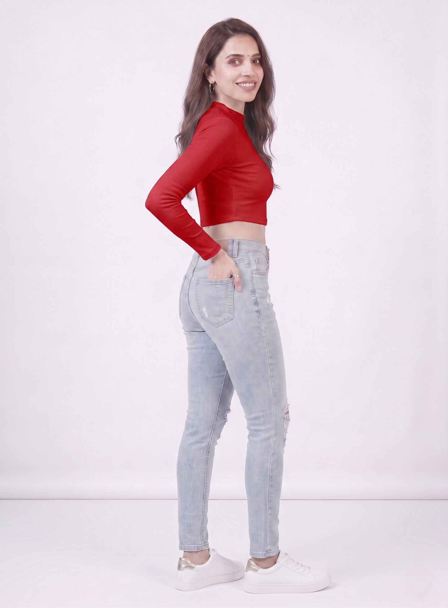 Premium Fitted Ribbed Crop Top - 9 Versatile Shades