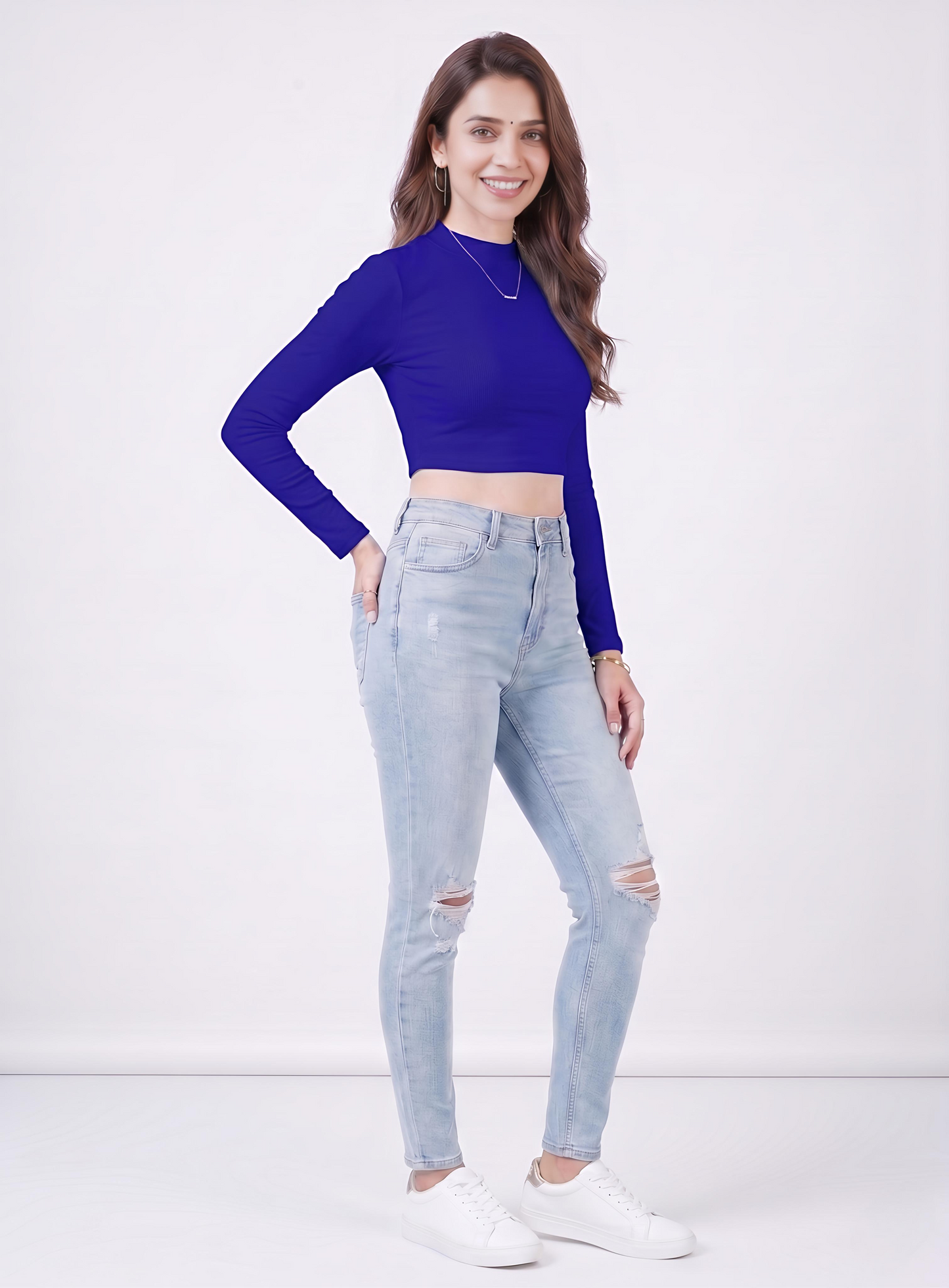Premium Fitted Ribbed Crop Top - 9 Versatile Shades