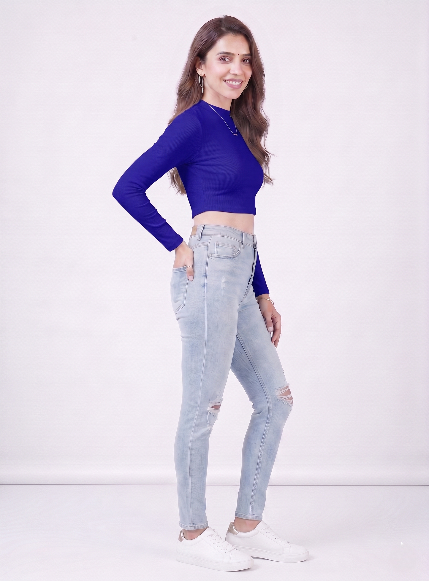 Premium Fitted Ribbed Crop Top - 9 Versatile Shades
