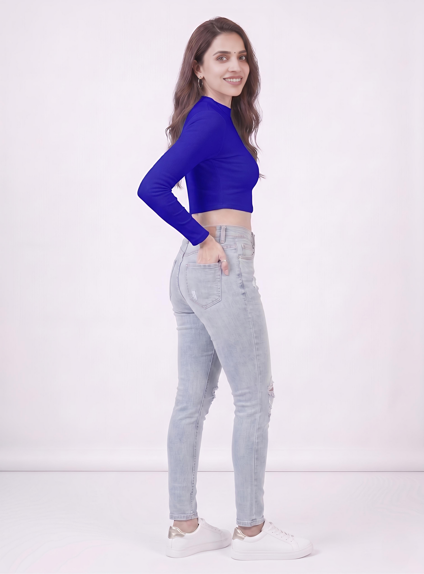 Premium Fitted Ribbed Crop Top - 9 Versatile Shades