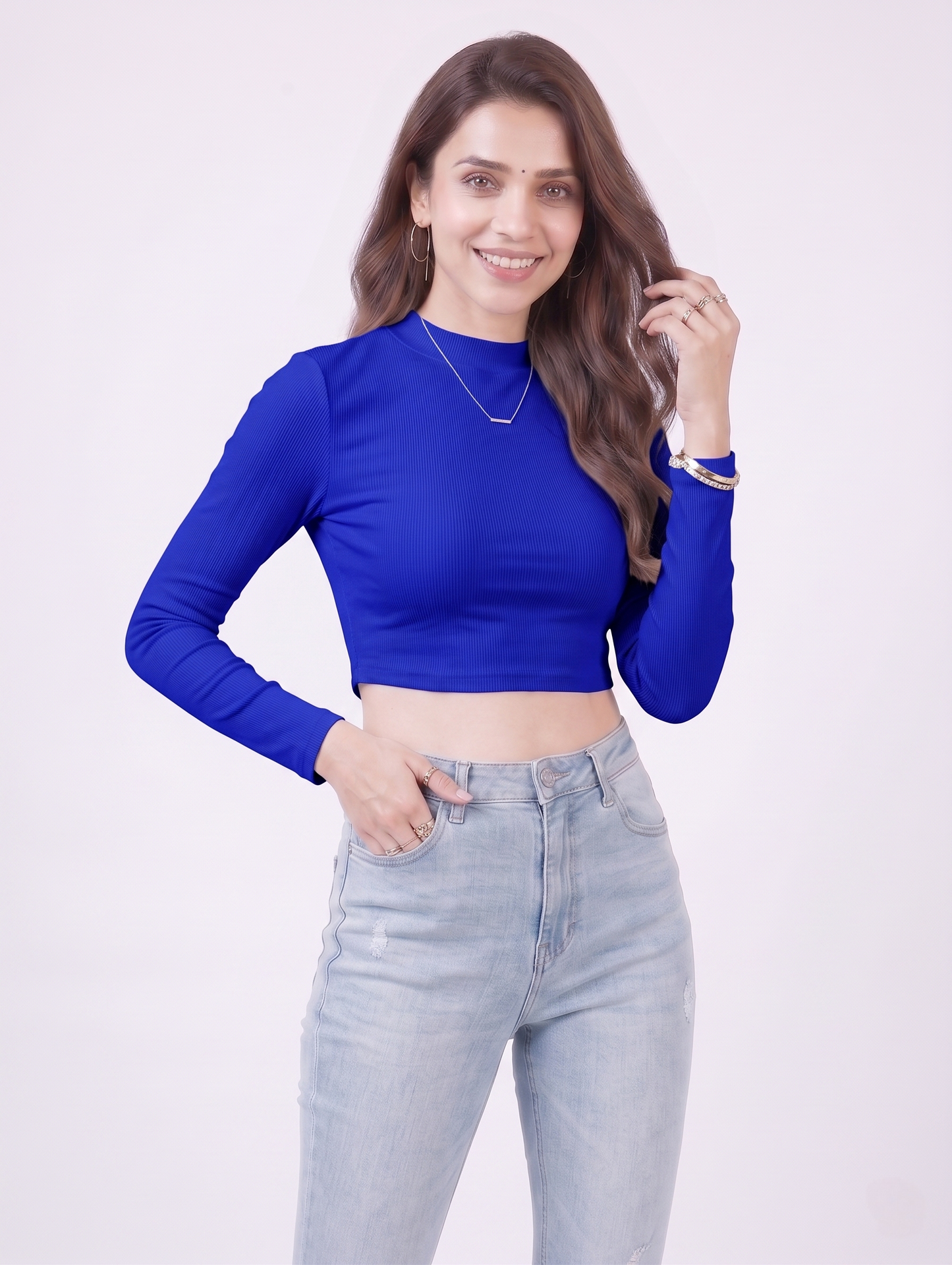 Premium Fitted Ribbed Crop Top - 9 Versatile Shades