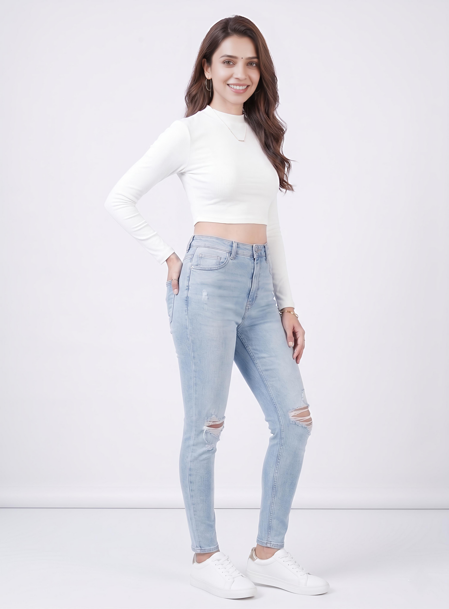 Premium Fitted Ribbed Crop Top - 9 Versatile Shades