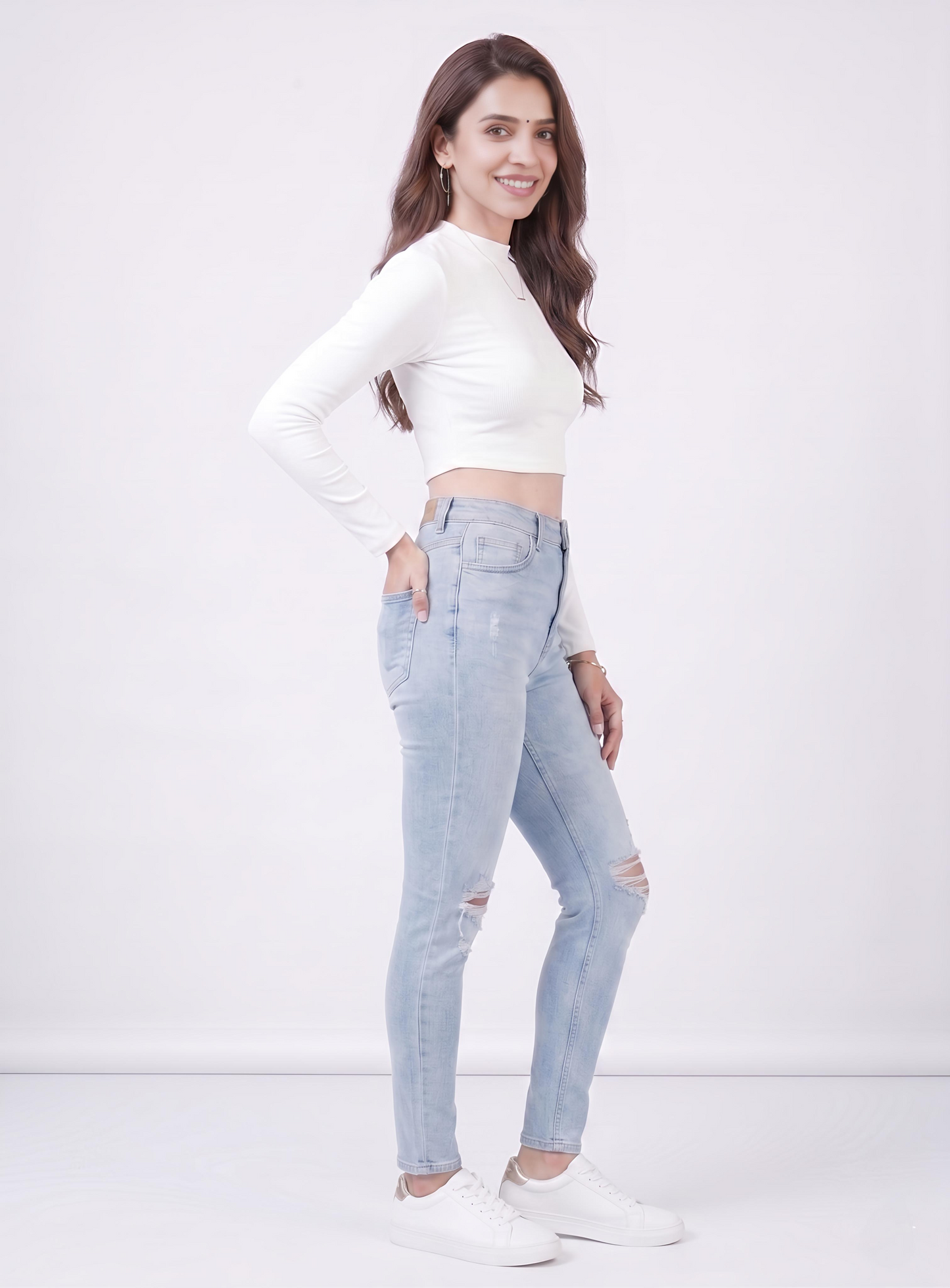 Premium Fitted Ribbed Crop Top - 9 Versatile Shades