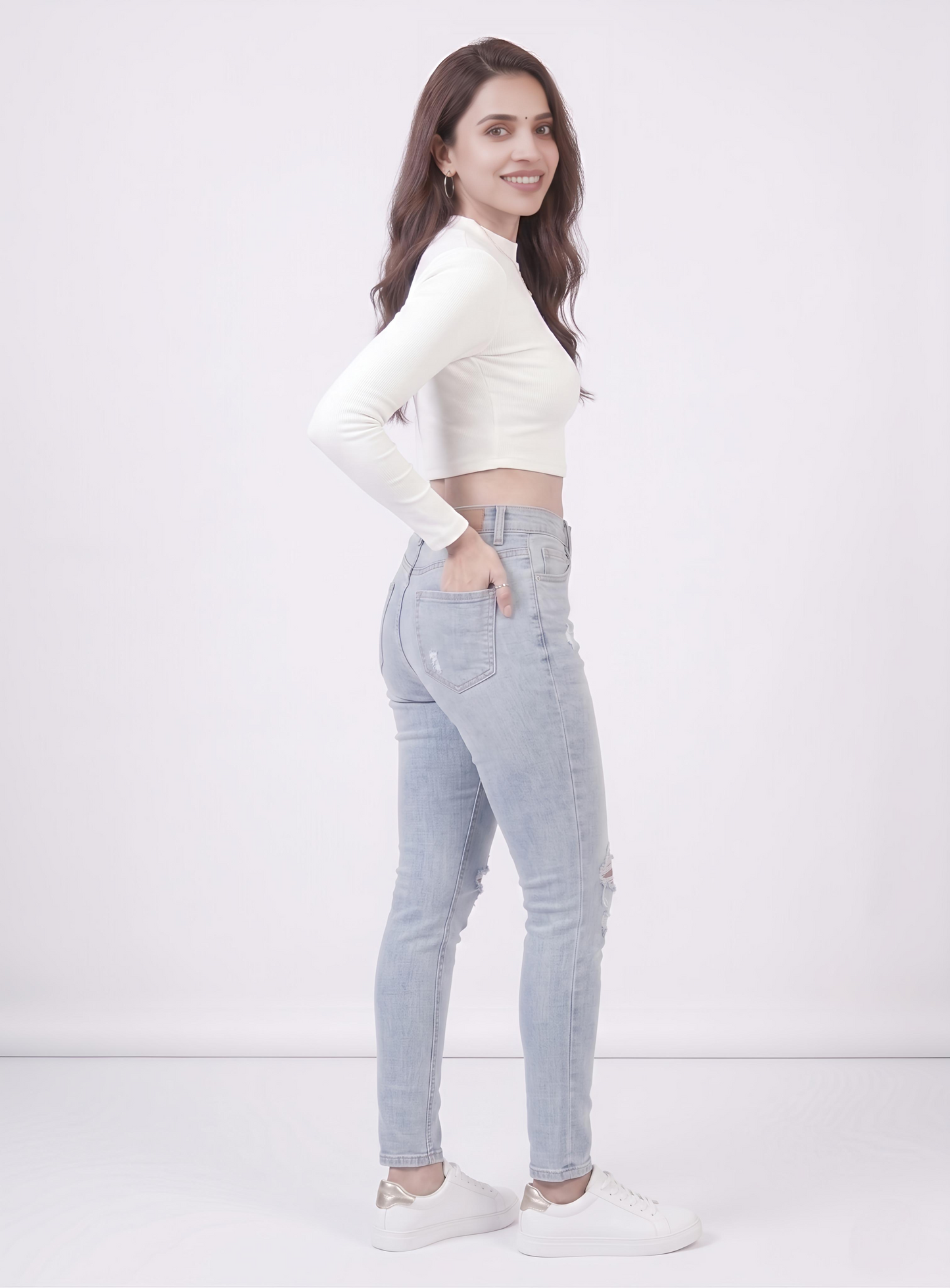 Premium Fitted Ribbed Crop Top - 9 Versatile Shades