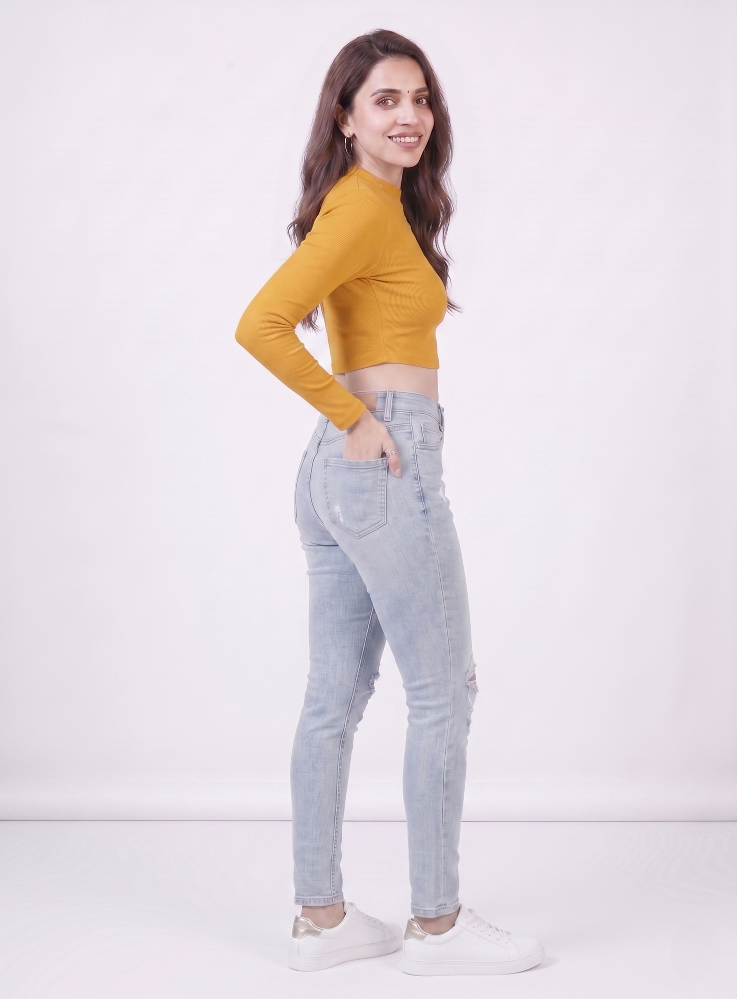 Premium Fitted Ribbed Crop Top - 9 Versatile Shades